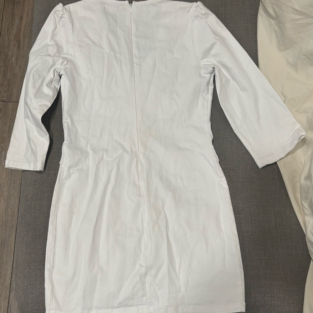 White Denim Dress